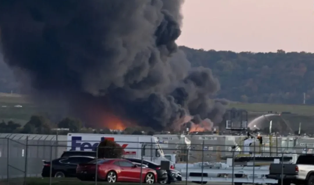 Cargo Plane Crashes After Take-Off from Louisville Airport — At Least Three Dead in Fiery Accident
